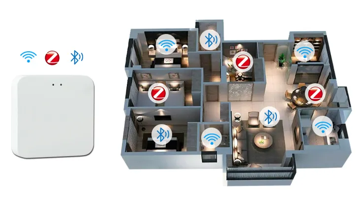 BOT Tuya Multimode WiFi Gateway ZigBee a Bluetooth pro vzdalene ovladani