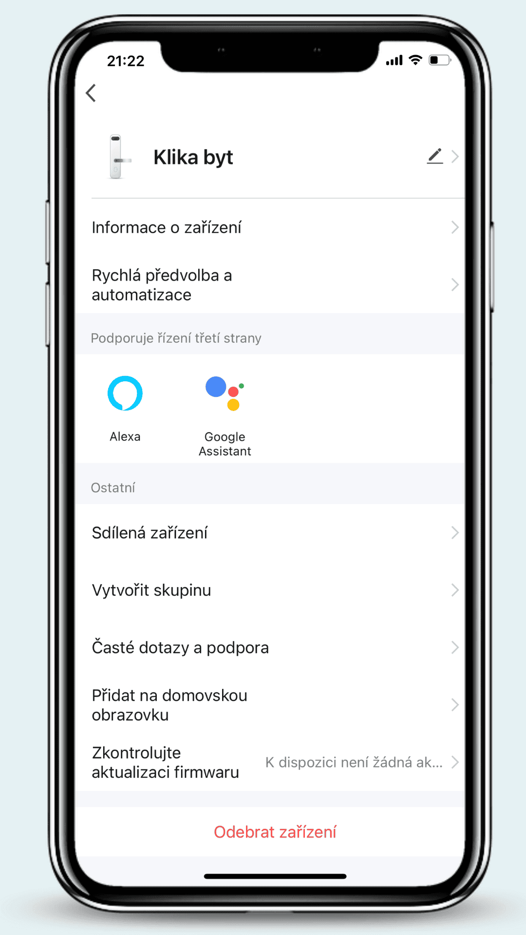 APLIKÁCIA TUYA SMART - ukážka 4